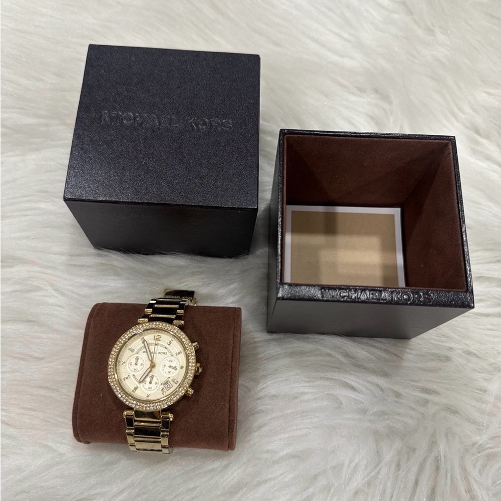 Michael Kors Gold and Champagne Men's Chronograph Watch
